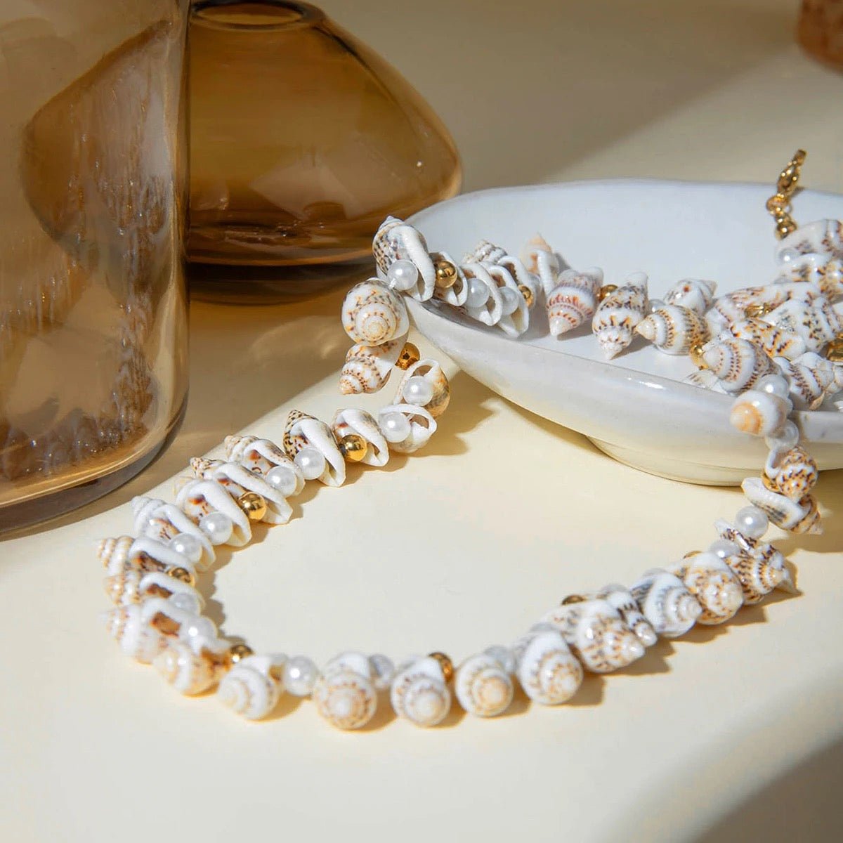 Adelie Shell Bead Necklace - Calilo Australia