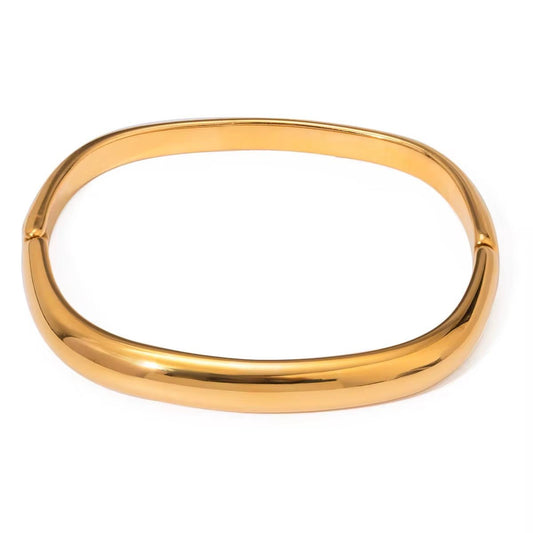 Buckle Square Gold Bracelet - Calilo Australia