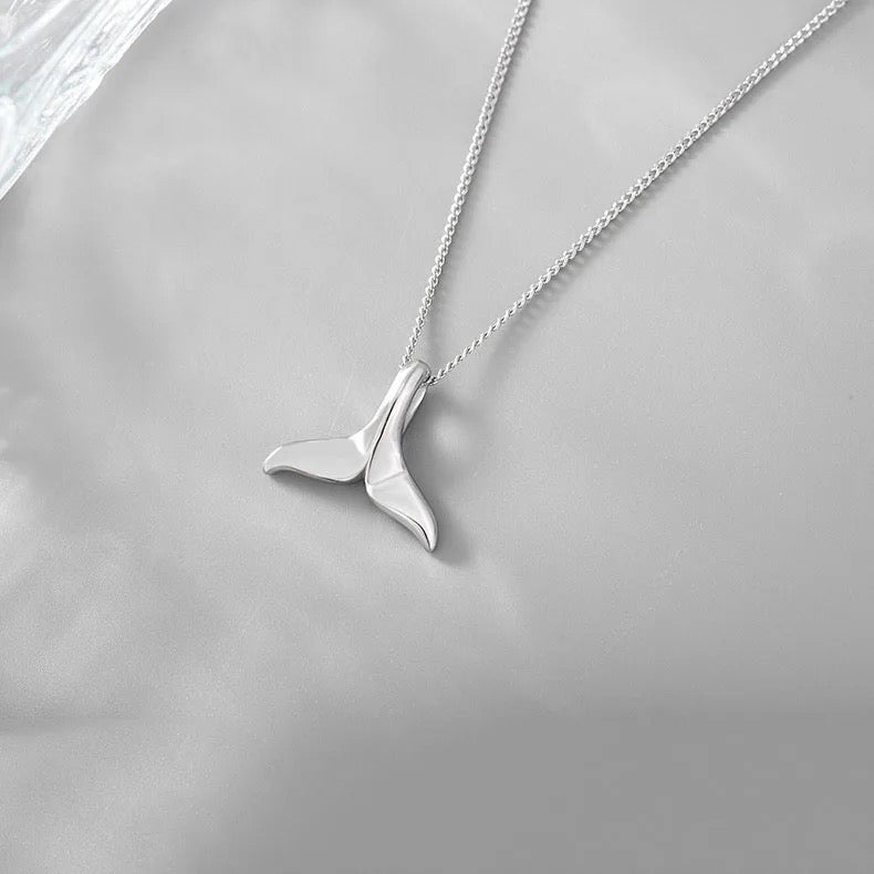 Calilo Whale Tale Silver Necklace - Calilo Australia