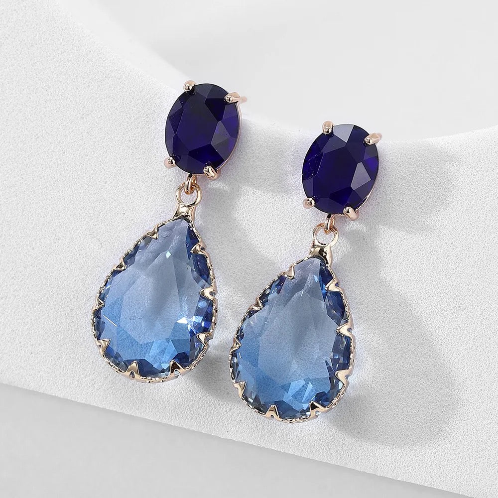 Camille Blue Earrings - Calilo Australia