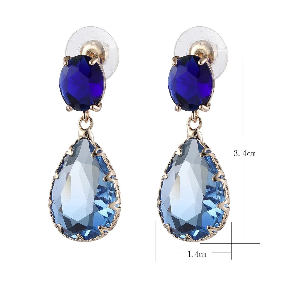 Camille Blue Earrings - Calilo Australia