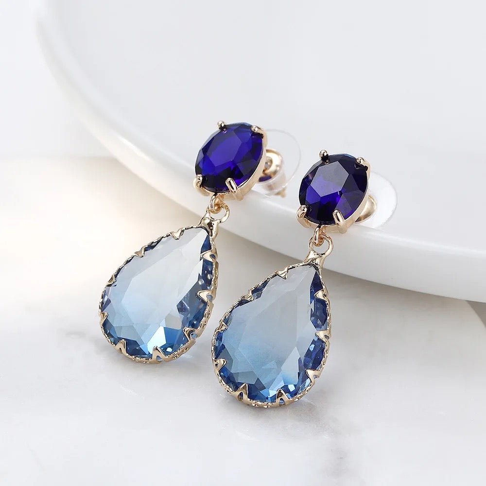 Camille Blue Earrings - Calilo Australia