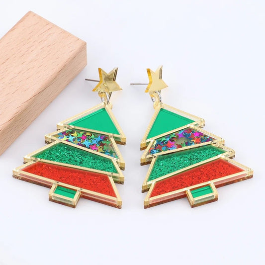 Christmas Tree Earrings - Calilo Australia