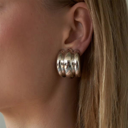 Emma Three Layer Earrings - Calilo Australia