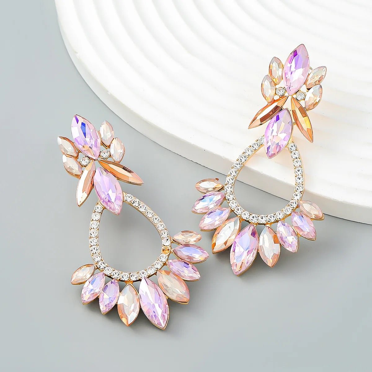 Gia Pink Statement Earrings - Calilo Australia