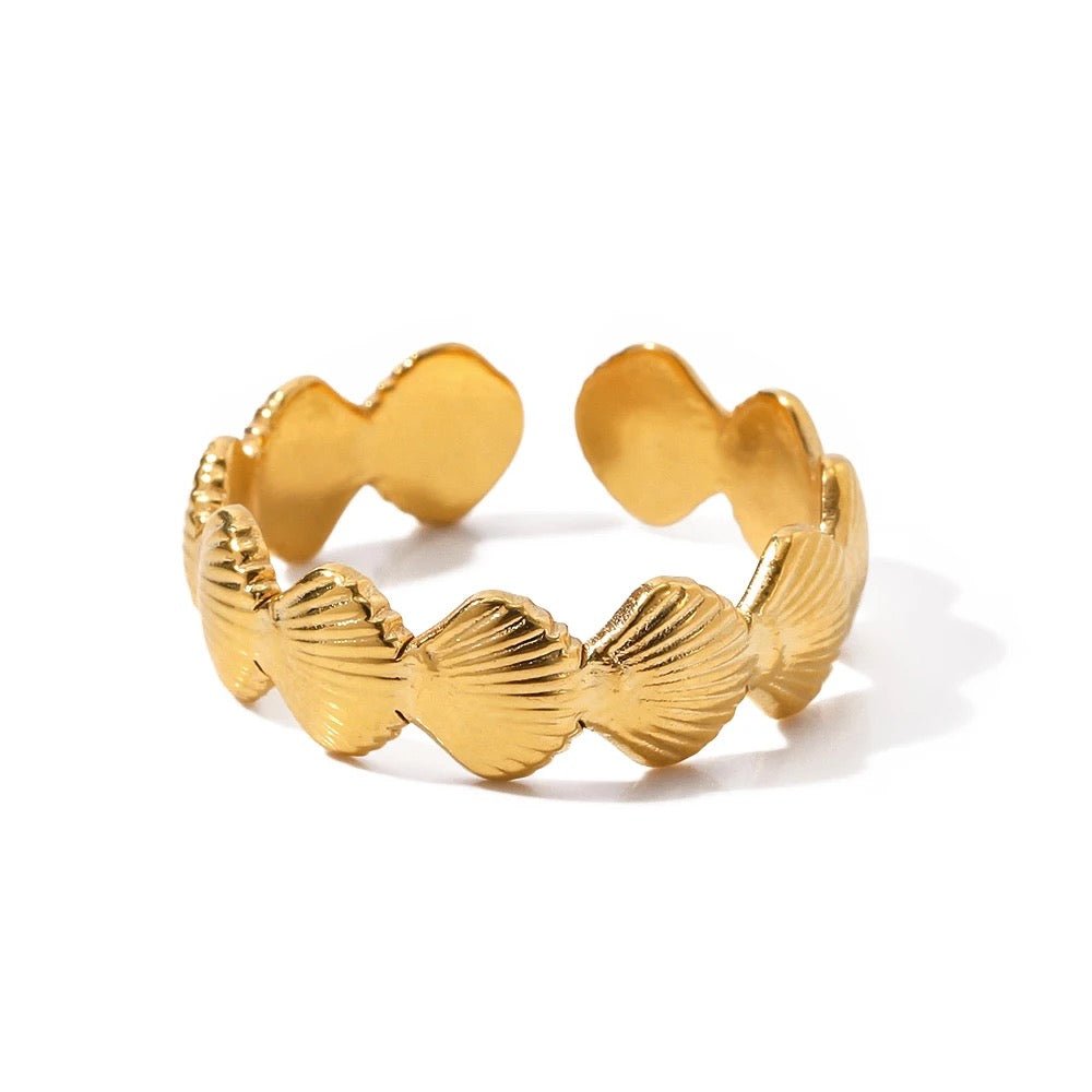 Gold Shell Ring - Calilo Australia