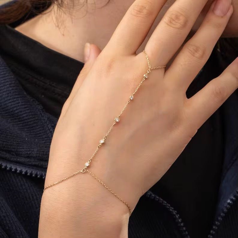 Mikayla Chain Finger Bracelet - Calilo Australia