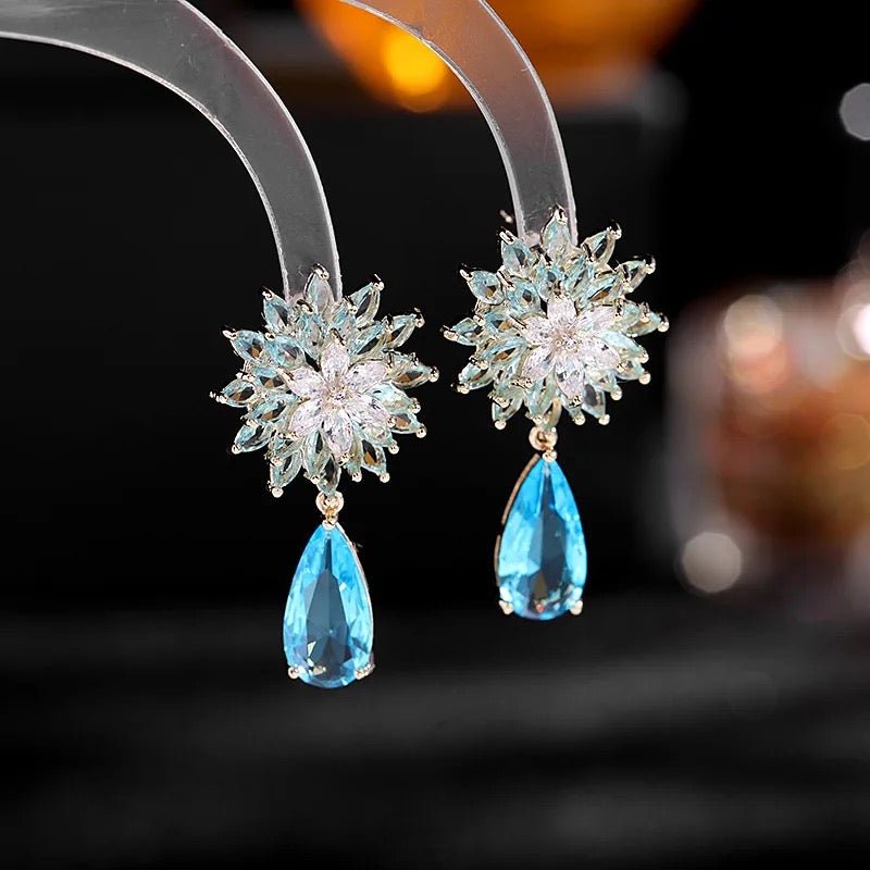 Rosa Zircon Earrings - Calilo Australia