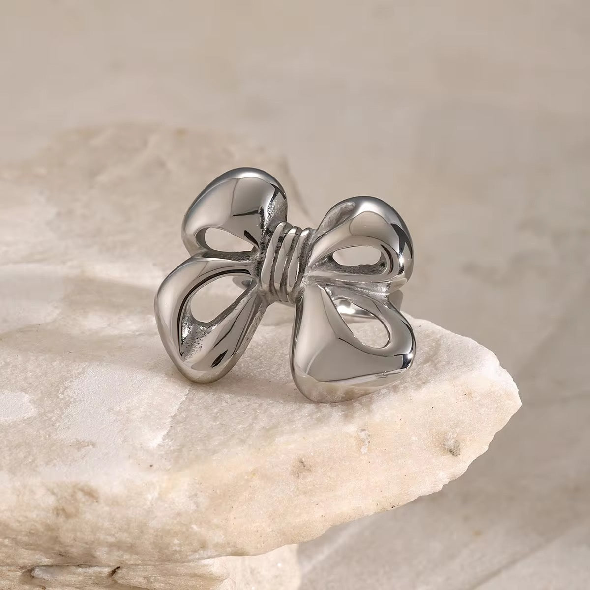 Silver Bow Ring - Calilo Australia