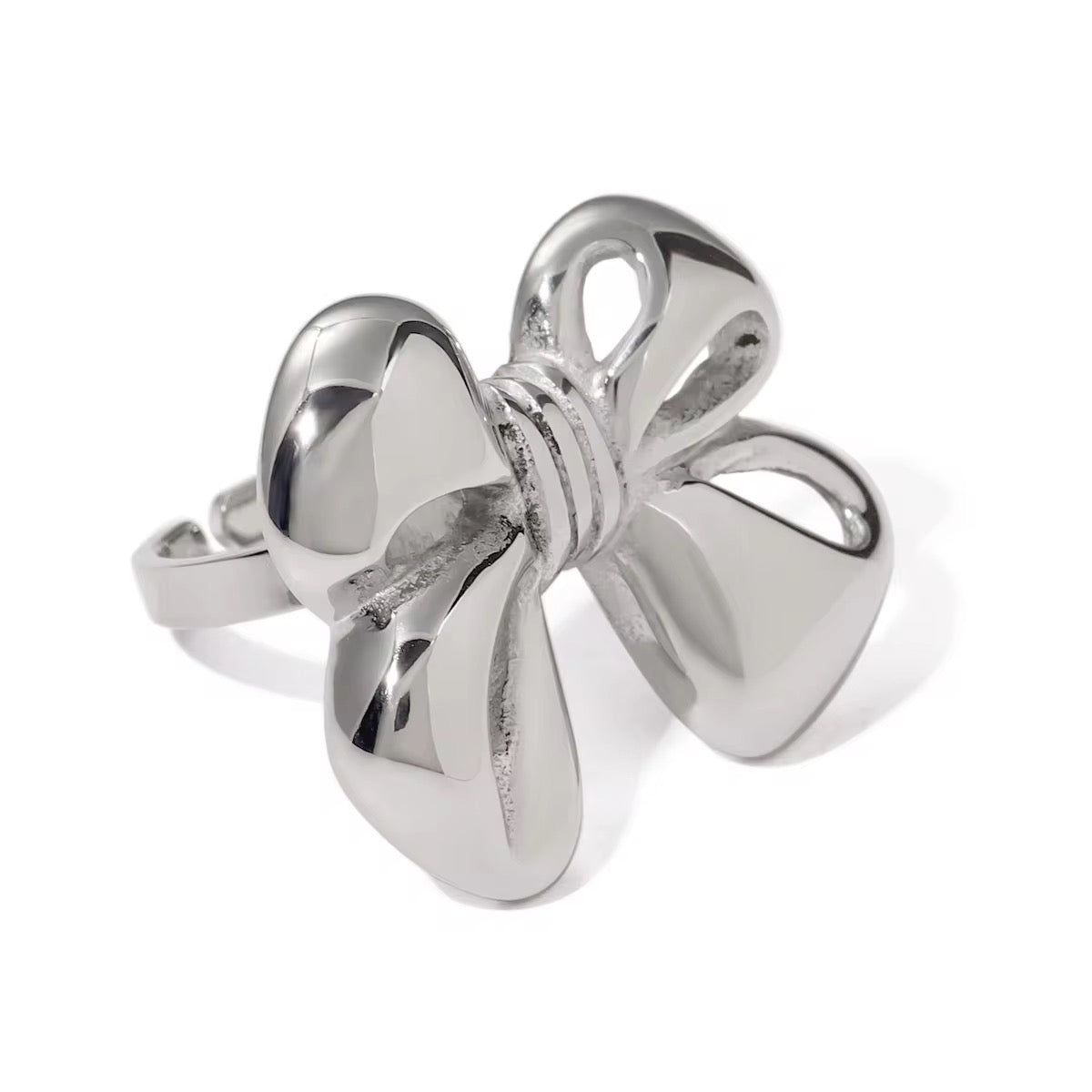 Silver Bow Ring - Calilo Australia