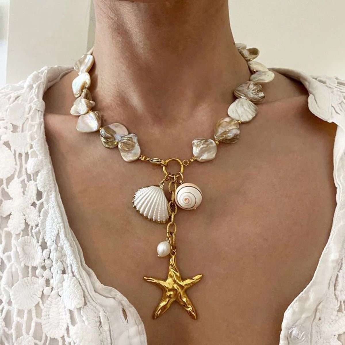 Starfish Shell Necklace - Calilo Australia