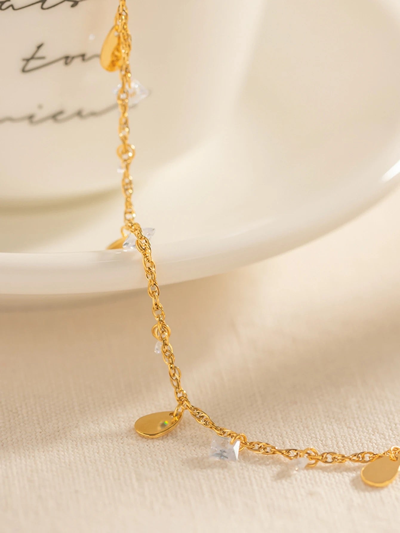 Summer Gold Disc Anklet - Calilo Australia