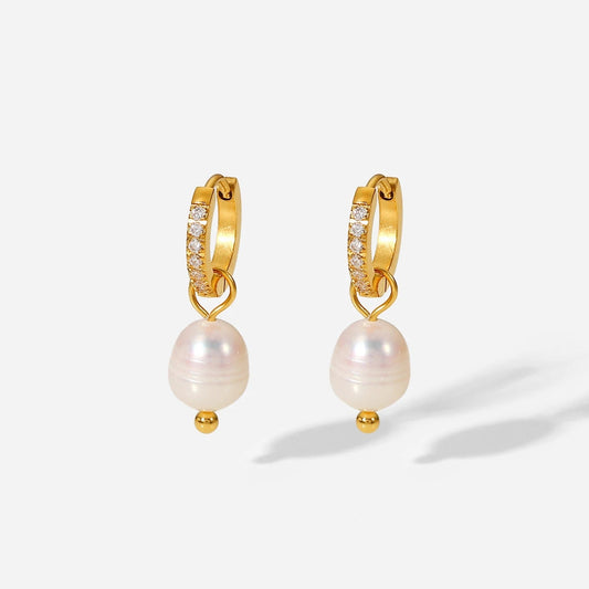 Toda Pearl Drop Earrings - Calilo Australia