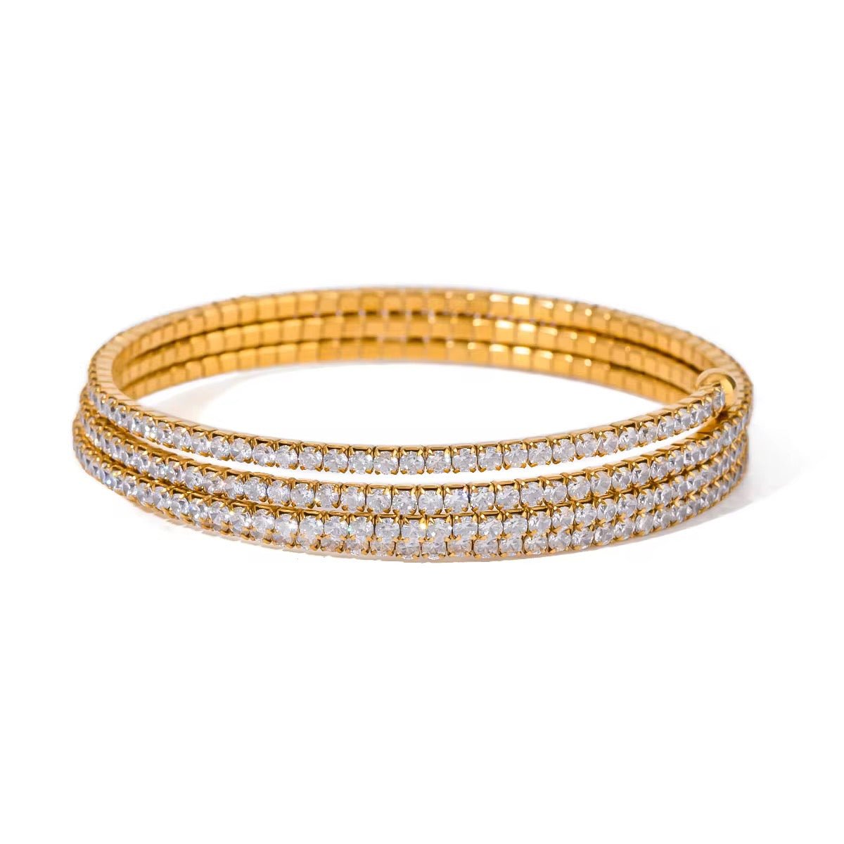 Triple Layer Zircon Bracelet - Calilo Australia