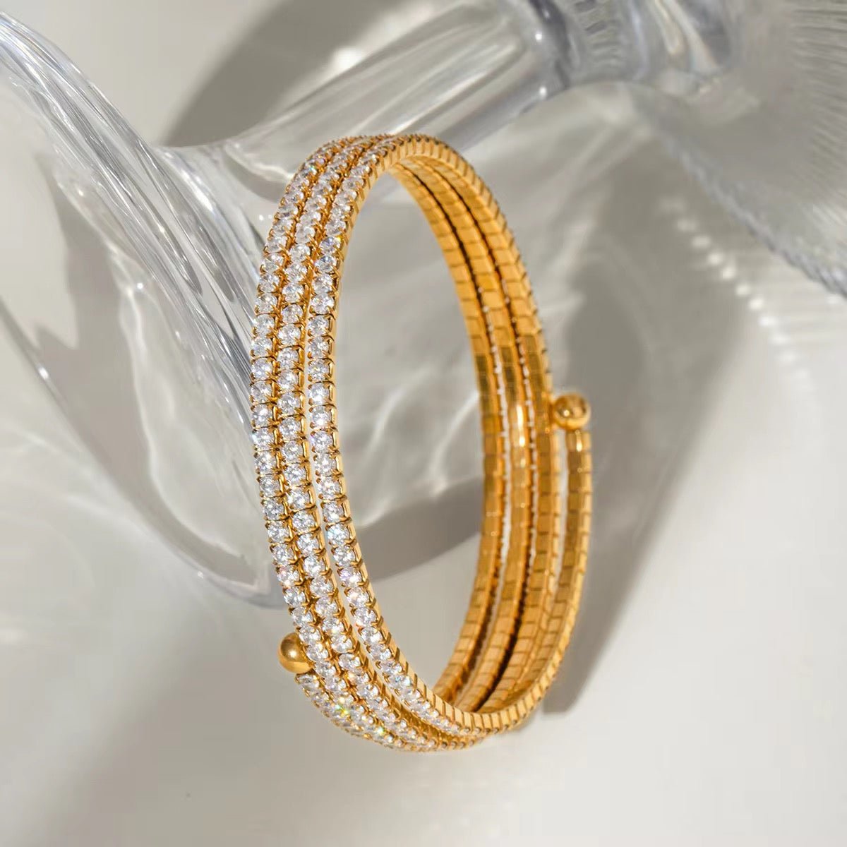 Triple Layer Zircon Bracelet - Calilo Australia