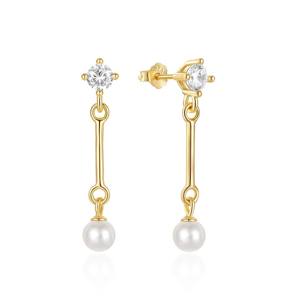 Alice Pearl Drop Earrings - Coco & Cali